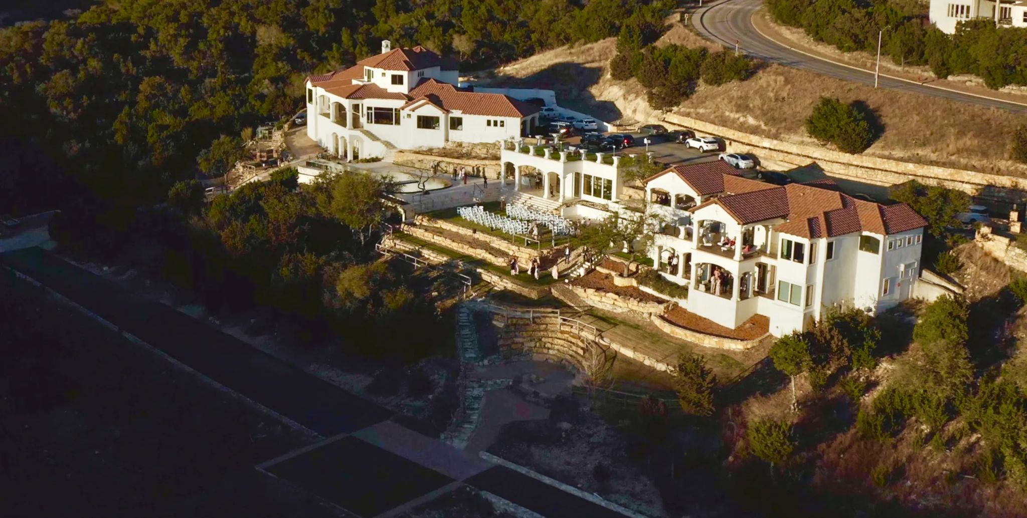 Mansion aerial view